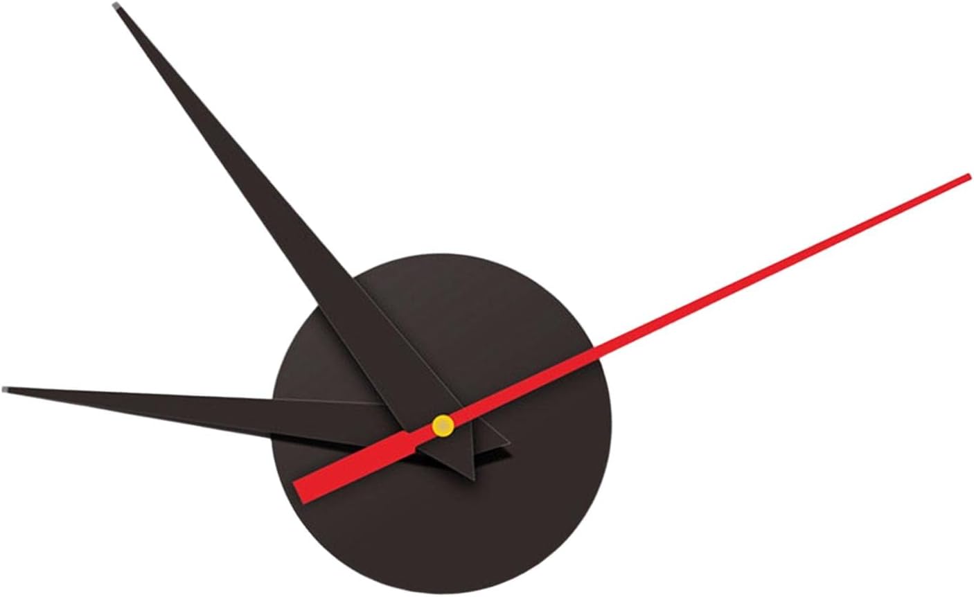 DIY Large Wall Clock Movement Mechanism with Pointer Hand for DIY Wall Clock Replacement Part Accessories, Black