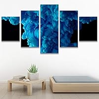 SIGNWIN 5 Panel Canvas Wall Art Abstract Colorful Decorative Elements Modern Artwork for Home Decorations Ready to Hang - 60