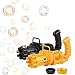 XJSGS Gatling Bubble Machine 2021 Cool Toys - Macchina per bambini, con 8 fori, giocattolo per attività all'aperto (nero e oro)