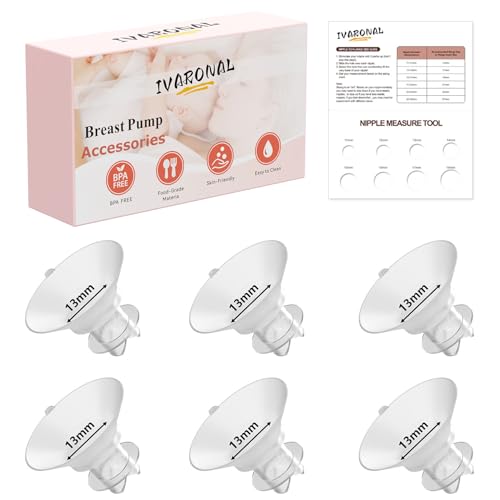 �A�b�v�O���[�h���ꂽ�t�����W�C���T�[�g 13mm �v���^�u�t�� �O�p�` Momcozy/Spectra/Medela/eufy/TSRETE/Elvie/Lansinoh �����p�A�قƂ�ǂ̃|���v��24mm�V�[���h/�t�����W�ɑΉ� 6�� 13mm