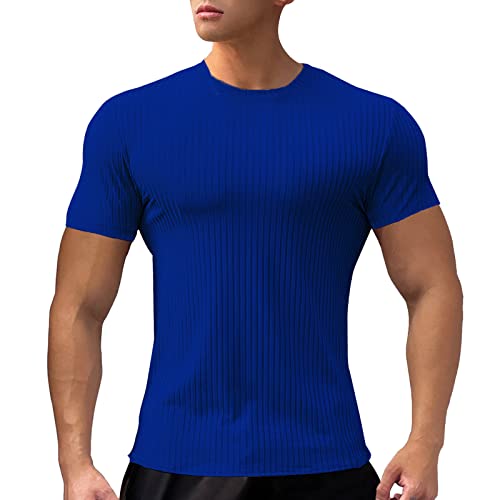 Asija Herren T-Shirt mit kurzen Ärmeln, Rundhalsausschnitt und Tasche in...