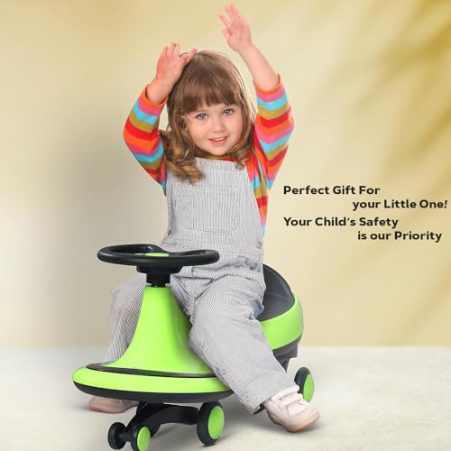 Image of Super Smooth Musical with Lights Plasma car Ride On for Kids, Baby Car, Ride On Magic Car for Kids 2 to 8 Years Boys Girls (Green)
