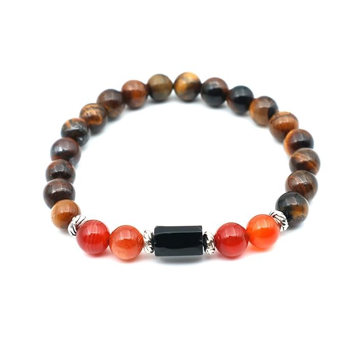 Phila Hub LEO (सिंह) RASHI BRACELET with Lab Certificate | Singh Rashi Original Gemstone Bracelet (Unisex) For Planetary Benefits | Tiger's Eye Bracelet-picture-16