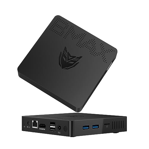 Bmax Mini PC B1 Pro 8GB LPDDR4/128GB eMMC Celeron N4000 (Up to 2.6 GHz) Support 512GB/2TB M.2 SSD Expansion, 2.4G/5G Dual WiFi BT4.2 Micro Computer HDMI+VGA Port 4K HD Dual Display N4000 8GB