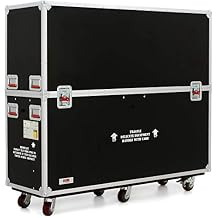 Gator Cases G-TOUR Series ATA Style Road Case for 65" LCD Monitors/TVs with Hydraulic Lift System, Heavy Duty 4" Casters, and Spring loaded Handles; G-TOURLCDLIFT65