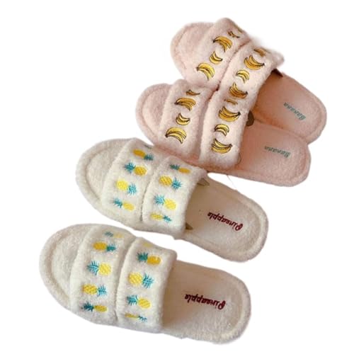 Kawaii Cherry Slippers for Women Men - Trendy Fruits Lightweight Open Toe Slip On Comfort Wear Shoes Breathable Memory Foam Non-Slip Soft Sole Matching Slippers for Couples Mothers Days Gift4