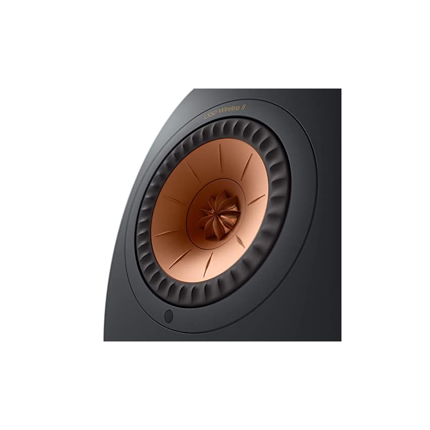 kef système d'enceintes hifi sans fil ls50 ii wlan, carbon black, enceinte active | hdmi | airplay 2 | bluetooth | spotify | tidal