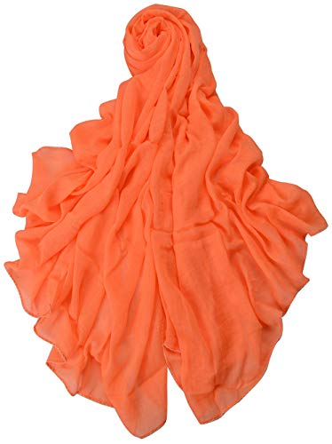 Etole écharpe XXL pour Femme Uni en viscose dans différents couleurs et tailles - orange - XXL Cover