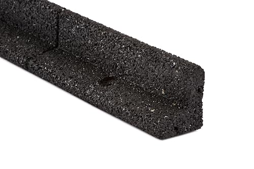 EcoBorder Black Recycled Rubber 4ft Lawn Edging (6pc...