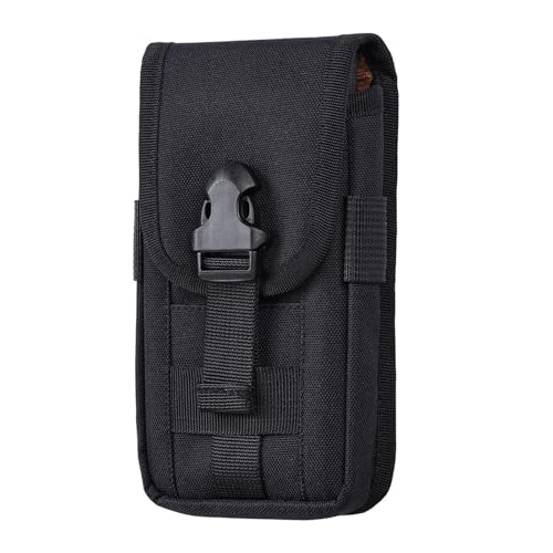 Bolsa de cinturón – Bolsa de banana para teléfono y plata – Bolsa para cinturón de teléfono Oxford con,para smartphone de plata linterna para mujeres mayores, electricista, carreras, viajes, camping