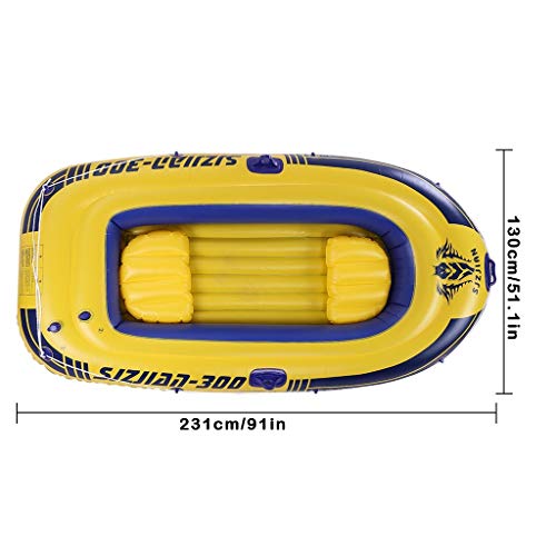 image for SAQIMA 10ft Inflatable Boat Series Explorer Touring Kayak Canoe Boat S