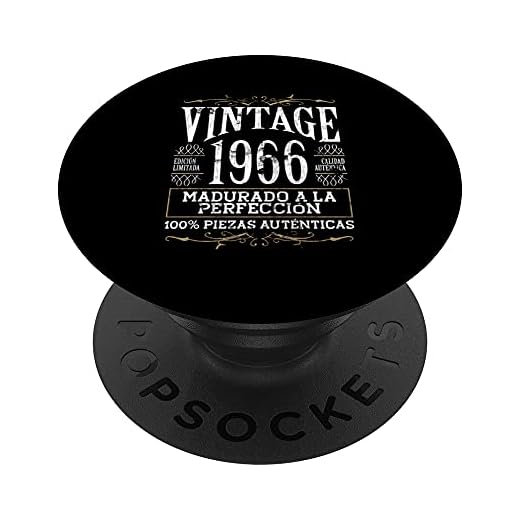 Vintage 1966 - 55 años Cumpleaños Regalo de Hombre Mujer PopSockets PopGrip Intercambiable
