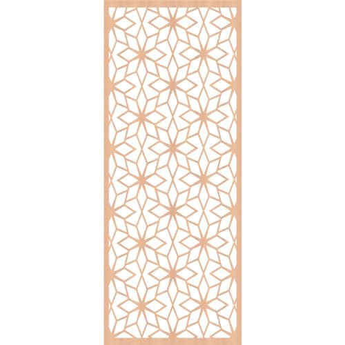 Image of 23 3 /8 inchW x 59 3 /8 inchH x 3 /8 inchT Lake Decorative Fretwork Wood Wall Panels, Alder