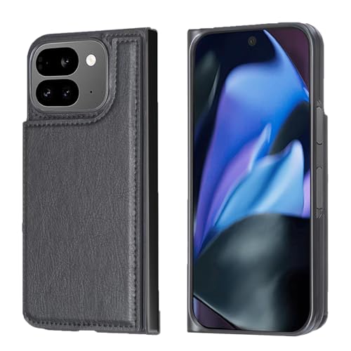 yViesazwʃJ[h 蒠^P[X Pixel 9 Pro Fold Ή Google X}z obNJo[ P[X 蒠^ (ubN) z^ wʃJo[ X^h@\ wʌ^P[X Kp sNZ9v tH[h O[Opixel9pro