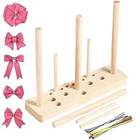 Bogenmacher für Bänder, Werkzeug Bogenmacher, Schleifenmacher Für Geschenkschleifen, Wooden Ribbon Bow Maker Kit, Für Bandkränze, Geschenkbögen, Partydekorationen, Verschiedene Handwerke