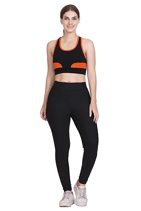 Image of Women's Non Padded Stylish Sports Bra, Full Coverage, Anti Bacterial, Wireless Comfortable Gym, Yoga Sport Bra