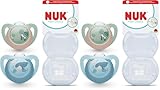 NUK First Choice Baby Schnuller | 18-36 Monate | Kiefergerechte Beruhigungssauger | Beruhigt 99%...