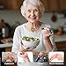 4 Pcs Adaptive Utensils for Elderly, 45° Angled Built Up Handle Utensils for Adults, Arthritis Silverware for Parkinsons Patients, Eating Utensils for Hand Tremors(Left-Handed)