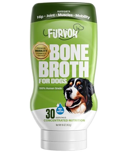 Furvor Beef Mobility Bone Broth Concentrate for Dogs, 30 Servings, 16 oz
