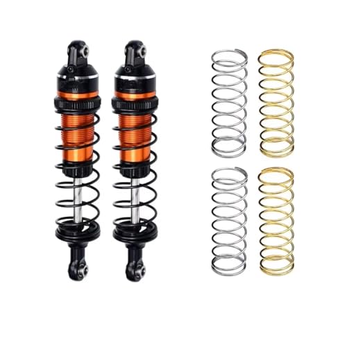 Image of Shock Absorbers Parts For Traxxas For Mini For Maxx For Xrt 3760 10765 87mm Aluminum Alloy Front Rear Adjustable For Spring Shock Absorber Damping Parts(Yellow)