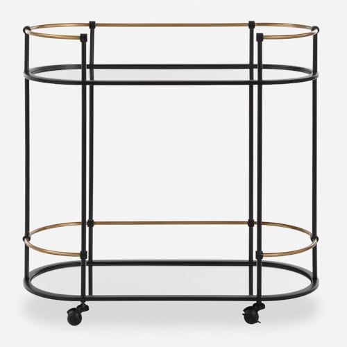 Uttermost 24186 Andre - Bar Cart-30.25 Inches Tall and 32 Inches Wide