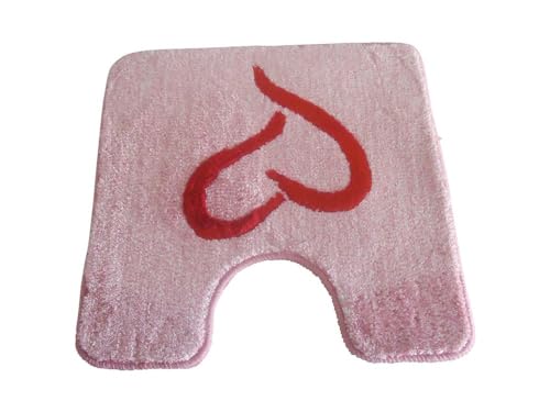 Sanwood WC-Vorleger Gracia rot-pink 60x60cm mit Ausschnitt