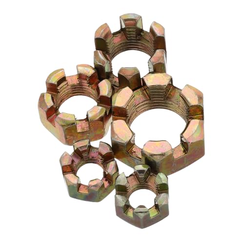 Yosadier 5 Stück CNC-Lenkschaftmutter Gold Legierung