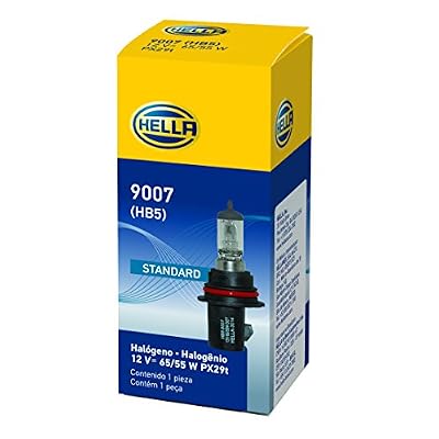 HELLA 9007 Standard Halogen Bulb, 12 V, 65/55W, Multi