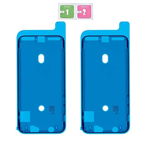 2x Pegatina Adhesiva Compatible Con iPhone X Negro Cinta Adhesiva A1865, A1901, A1902 Reemplazo De Pantalla Lcd , ​Marco De Carcasa Frontal Pre-cortada ​impermeable Adhesivo Pegatinas