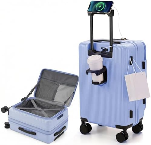 Amazon | [RIMUKE] スーツケース キャリーケース 多機能 片開き 拡張