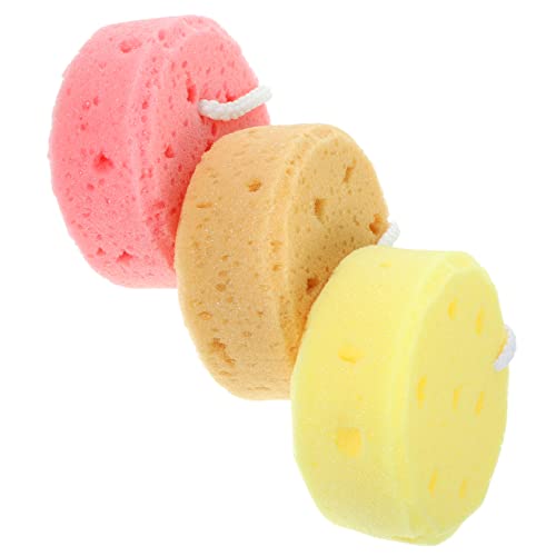 WRITWAA 3 Piezas esponja de baño esponjas de baño esponja de lavado de carrocería baño de esponjas adulto Suave depurador de cuerpo de ducha depurador de piel de baño toallita exfoliante