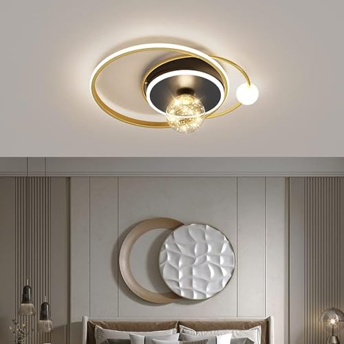 Lustre LED forme ronde principale gradation plafonnier moderne - 4