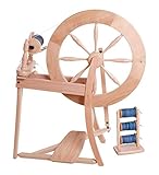 The world’s most popular spinning wheel for 70 years. Many optional accessories make this an extremely versatile wheel. Single Drive, Single Treadle. Includes: 4 Standard Single Drive Bobbins, Vertical Lazy Kate, Threading Hook, and Learn to Spin Boo...