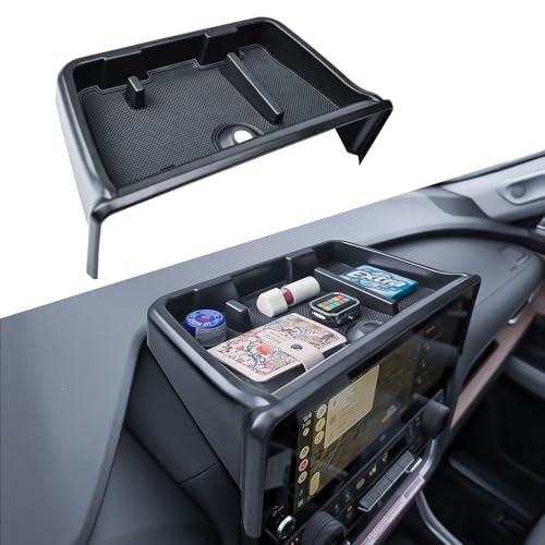 RUNROAD For Highlander Dashboard Behind Screen Organizer Tray Compatible with 2024 2025 2026 Grand Highlander Accessories, Dash Board Storage Tray Center Console Armrest Storage Box Sunglasses Holder by RUNROAD - Used condition - US$15.21