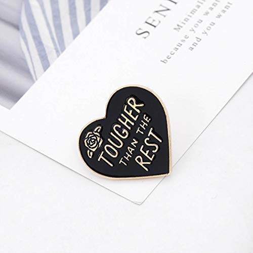 Enamel Pin Lapel Decoration Brooch Metal Cute Small For Men Women Boy Girl Heart Black #TOP2