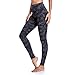 Occffy Leggings Mujer Fitness Cintura Alta Pantalones Deportivos Mallas para Running Training Estiramiento Yoga y Pilates P107 (Gris Camuflaje, XL)