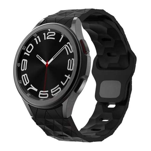 Image of WRIGSS Silicone Strap Compatible with Samsung Galaxy Watch 7 6 5 4 FE - No Gap Football Texture Band, Soft & Durable Replacement Wristband for 40mm 44mm Standard & Classic Models - Men & Women