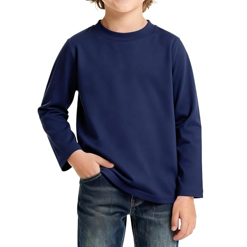 Image of Magic Park 6M-14Y Baby Short Long Sleeve Tee Tops Toddler T-Shirt Kids Solid Color Shirts Boys Girls Casual Blouse