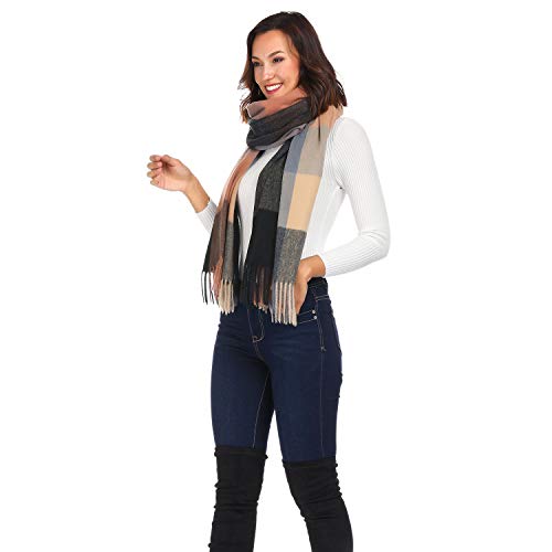 Plaid Blanket Scarf for Women,Large Winter Shawl Wrap,Soft Warm Tartan Scarf,Perfect for Fall Winter Fashion3