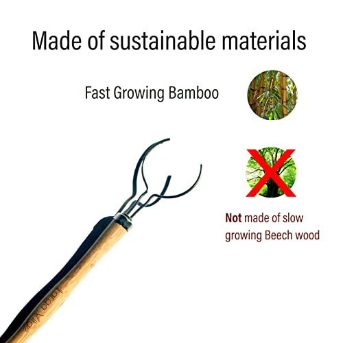 Image of Bamboo Thin Dish Brush Handle 3-Pack | Fits Tampico, Palm, Sisal & Natural Fiber Heads | Plastic-Free, Biodegradable | Zero Waste Kitchen Scrubber Replacement Handle