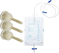 Kondom Katheter Externer selbstdichtender Satz 10Pcs Urinalkondom Für Männer 2Pcs 1000ml Urinbeutel(30mm/1.18inch)