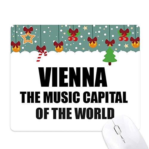 Alfombrilla para ratón de goma antideslizante con diseño navideño de Viena