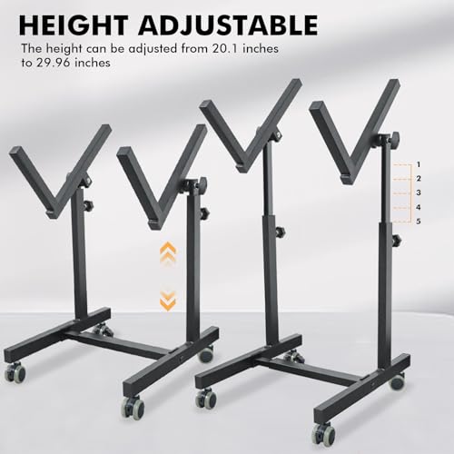 UPELLA Heavy Duty Amplifier Stand, Adjustable Mobile Amp Stand, Amps Speaker Cabinet Stand Combo Stand, Audio Stand, Guitar Amplifier Stand