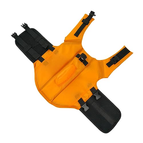 LEDMOMO 水着 犬のプール わんわんプール おもちゃ フィーダ 小型犬用ドッグジャケット 犬用救命胴衣 犬用スイムジャケット ライナー 水泳用ベスト ケージ コヨーテ ナイロン Orange