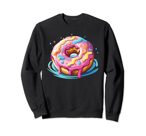 Donut colorido I Cartoon Donut Sudadera