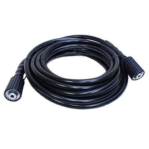 WASPPER ✦ 3000 PSI 207 Bar ¼” 7,5 m PVC Replacement Hose ✦ for Pressure Washers with M22 – F Connector