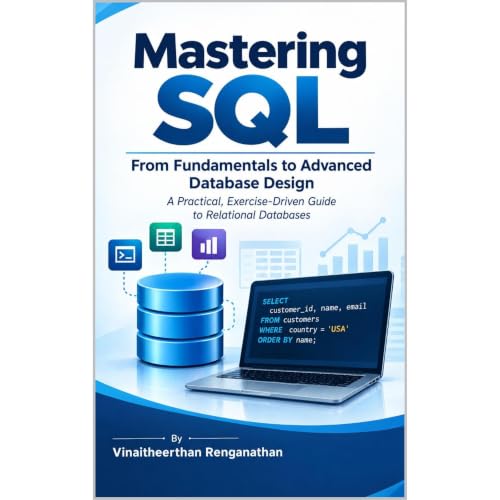 Mastering SQL : From Fundamentals to Advanced Database Design Audiolibro Por Vinaitheerthan Renganathan arte de portada