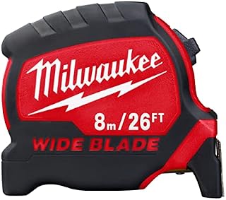 Milwaukee 4932471818 Premium Wide Blade Tape Measures 8m/26ft x 33mm