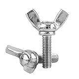 5pcs Wing Bolts M6 DIN316 304 Stainless Steel Thumb Butterfly Wing Hand Bolts (M6x12mm)