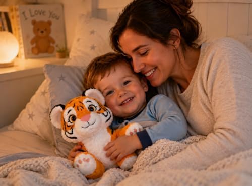 Sheroo the Brave Little Tiger™ - Recordable Stuffed Animal with 60-Second Voice Recorder & Reusable Tote - 4